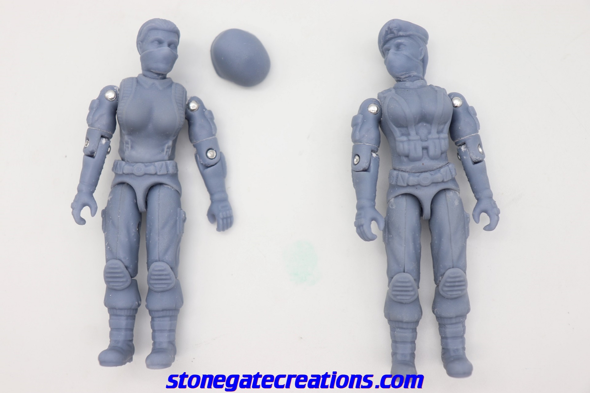 GI Joe Valkyrie Female Soldier/Officer Set Unpainted - Stonegate Creations